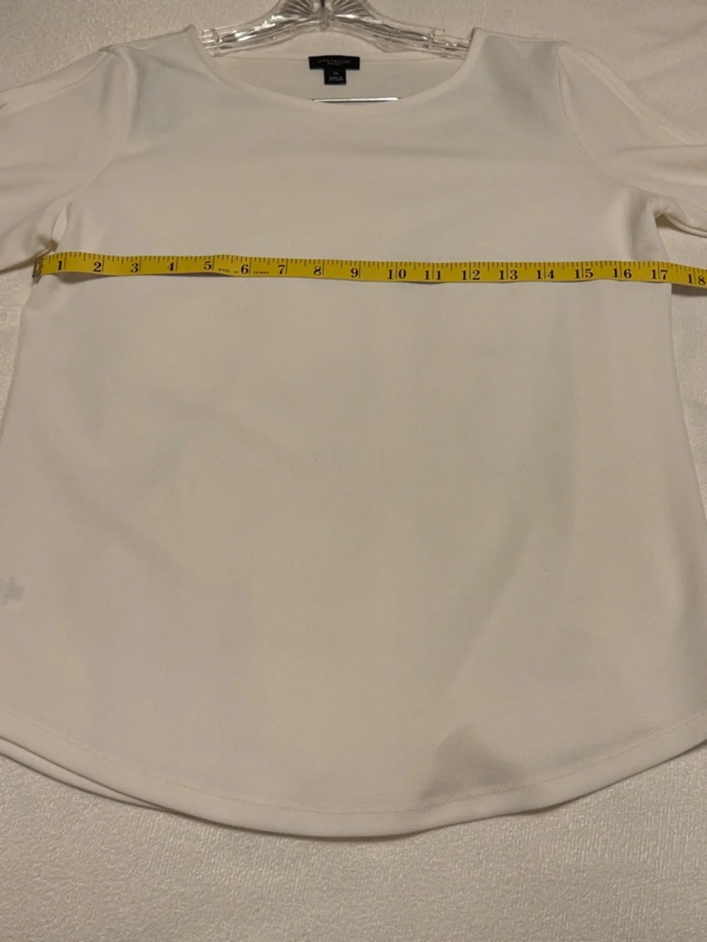 Ann Taylor Factory Cream Boatneck Long Sleeve Top with Pearl Sleeves - Picture 4 of 7